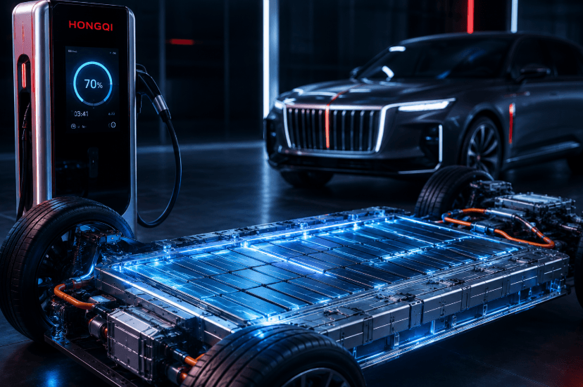 Hongqi presenta una batería de carga ultrarrápida que desafía a los líderes del sector Hongqi presenta una batería de carga ultrarrápida que desafía a los líderes del sector