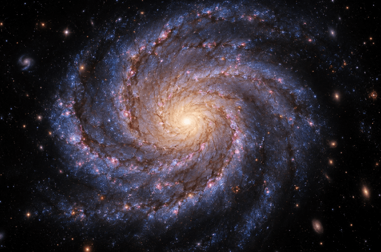 Messier 74 revela un crecimiento «explosivo»: su disco estelar alcanza casi 100.000 años luz Messier 74 revela un crecimiento «explosivo»: su disco estelar alcanza casi 100.000 años luz